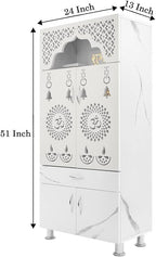 Thelifestyle Pooja Mandir for Home with Led Light