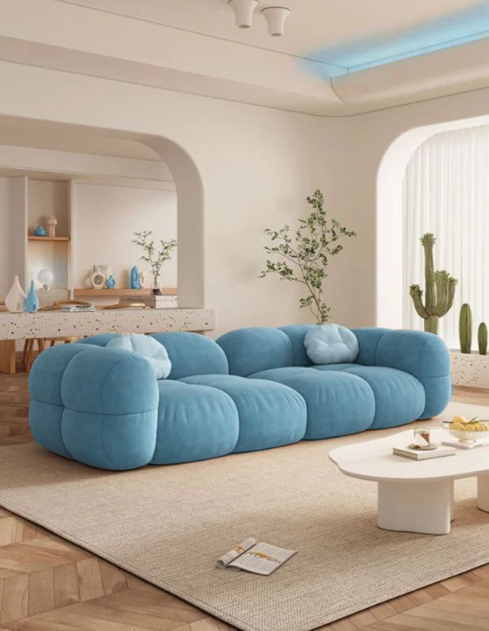 Modern Velvet Bubble Puff Cloud Sofa