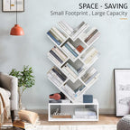 Tree Shaped Book Shelf, Engineering wood Book Rack for Study Room