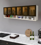 Highland 6 Door Glass Crockery Cabinet