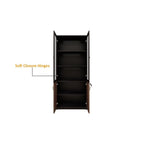 Beauty Glass Book Shelf Engineering Wood Bok Shelf