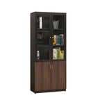 Beauty Glass Book Shelf Engineering Wood Bok Shelf