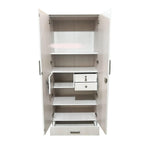 Super Cosy Double Door Almirah With Mirror ,Engineering Wood Wardrobe