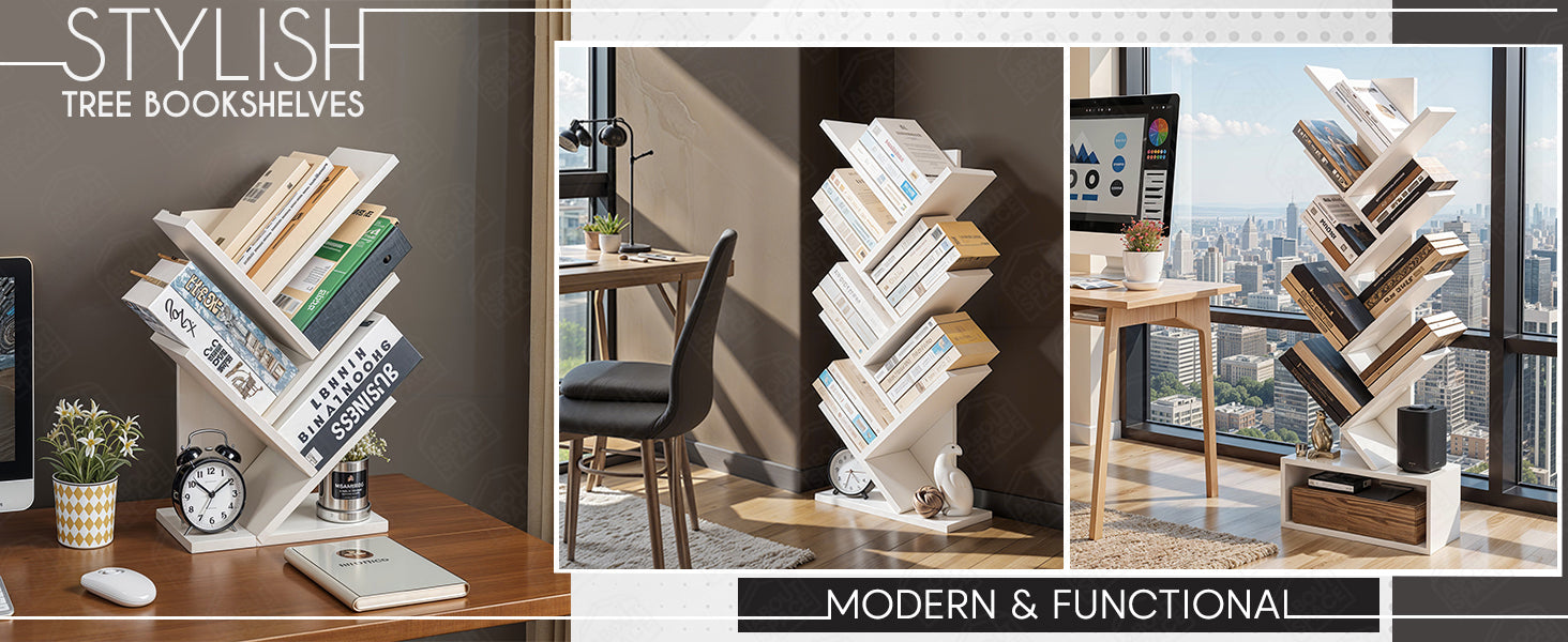 Tree Shaped Book Shelf for Study Room