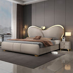 Royal Crest Upholstered Wooden Bed