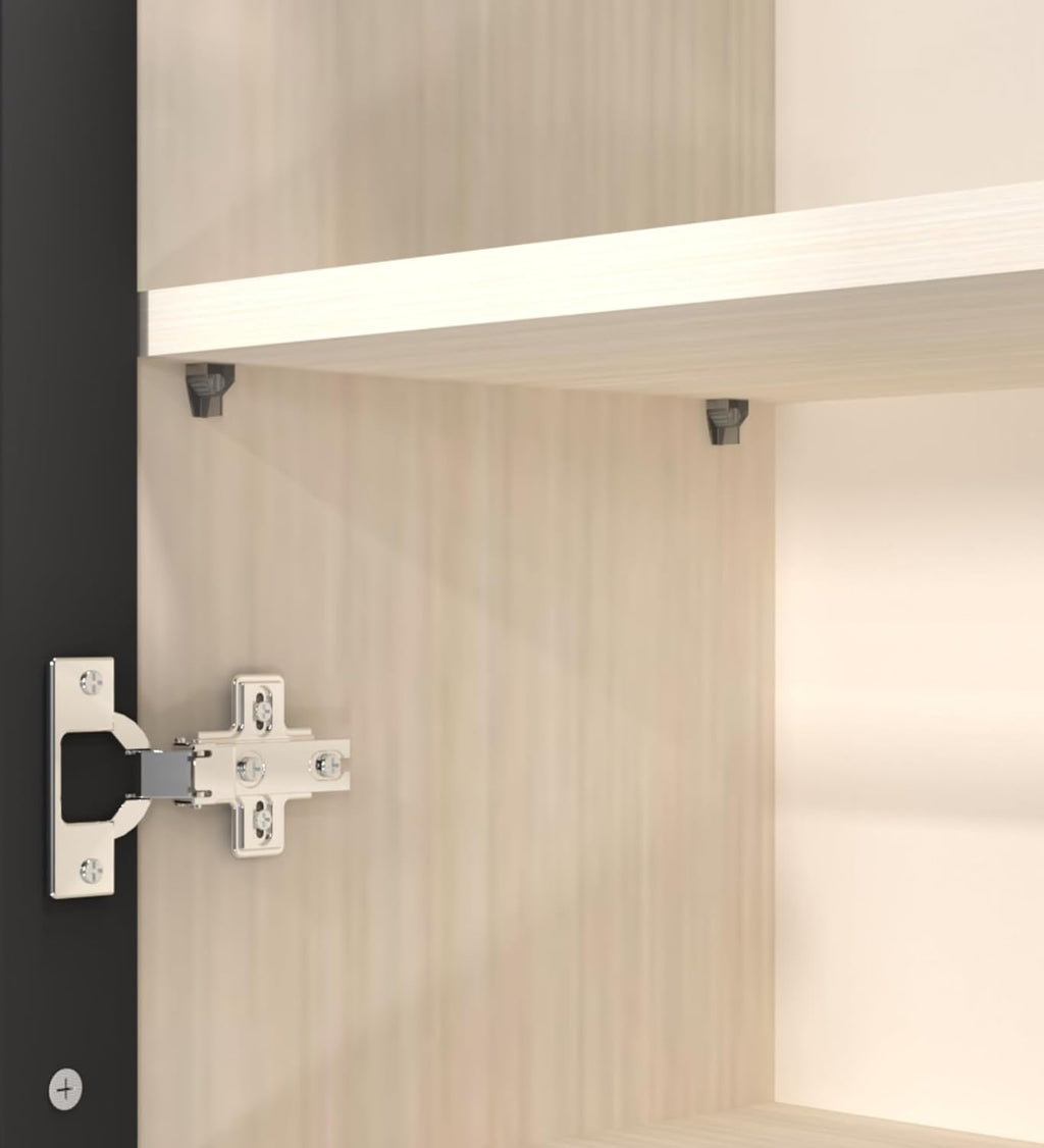Highland 4 Door Glass Crockery Cabinet