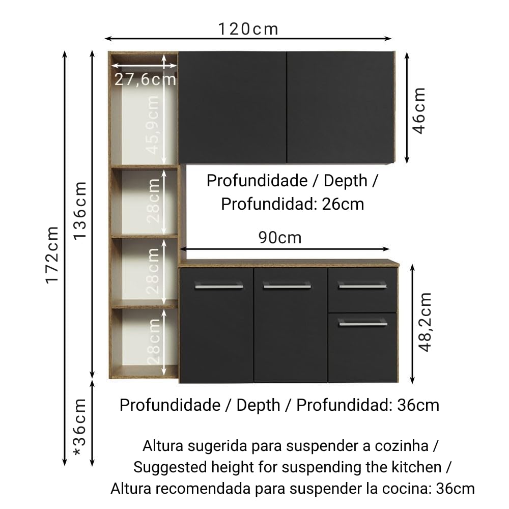 Modular kitchen Cabinets Ample Storage