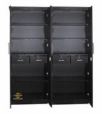 Modern Gold Touch Particle Wood  4 Door Almirah (Engineering Wood Wardrobe )