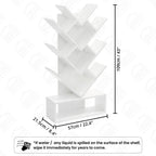 Tree Shaped Book Shelf, Engineering wood Book Rack for Study Room