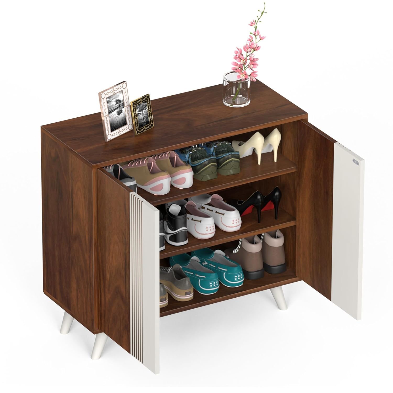Sylvia Shoe Rack Engineered Wood Stylish Rack