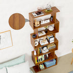 S-Curve 6 Tier Bookshelf