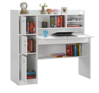 Plank Versa Engineered Wood Study Table and Office Desk (White)