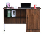 DeckUp Hermes Engineered Wood Study & Computer Table and Office Desk (White, Matte Finish)