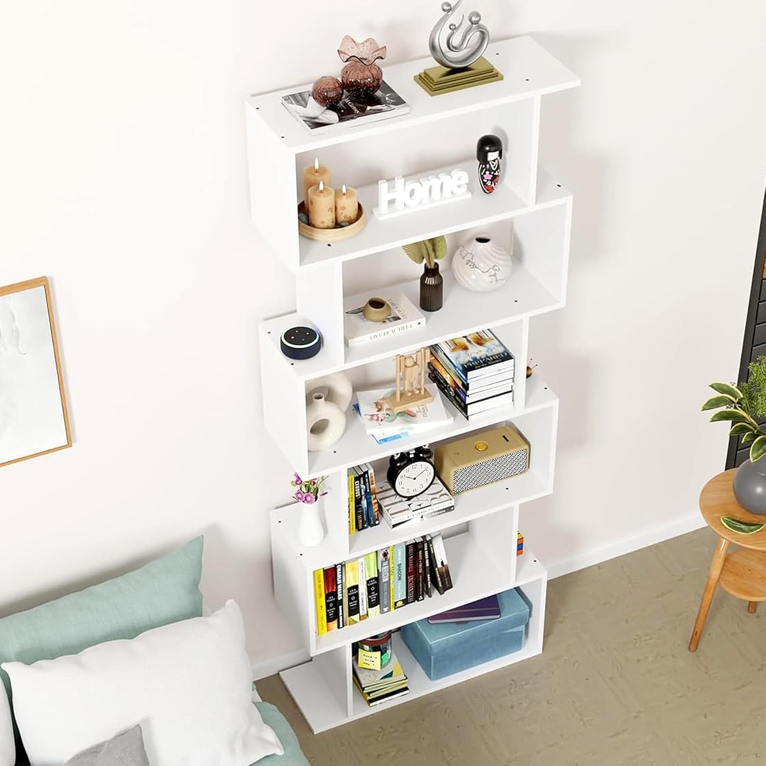 S-Curve 6 Tier Bookshelf