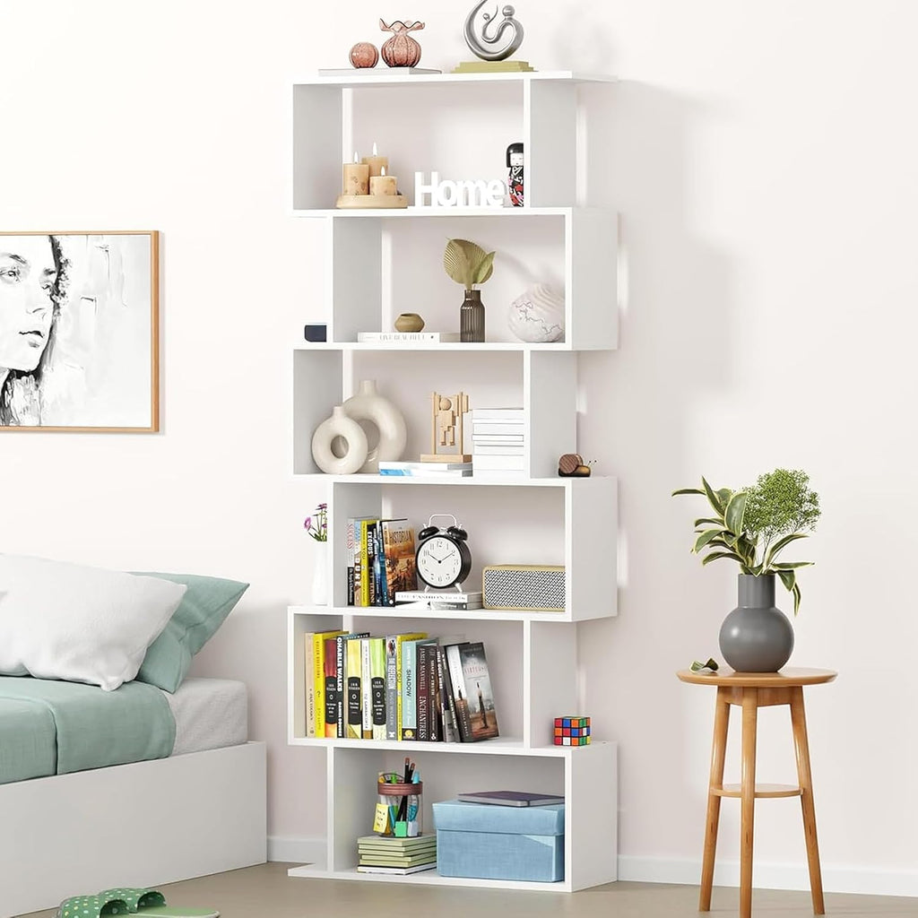 S-Curve 6 Tier Bookshelf