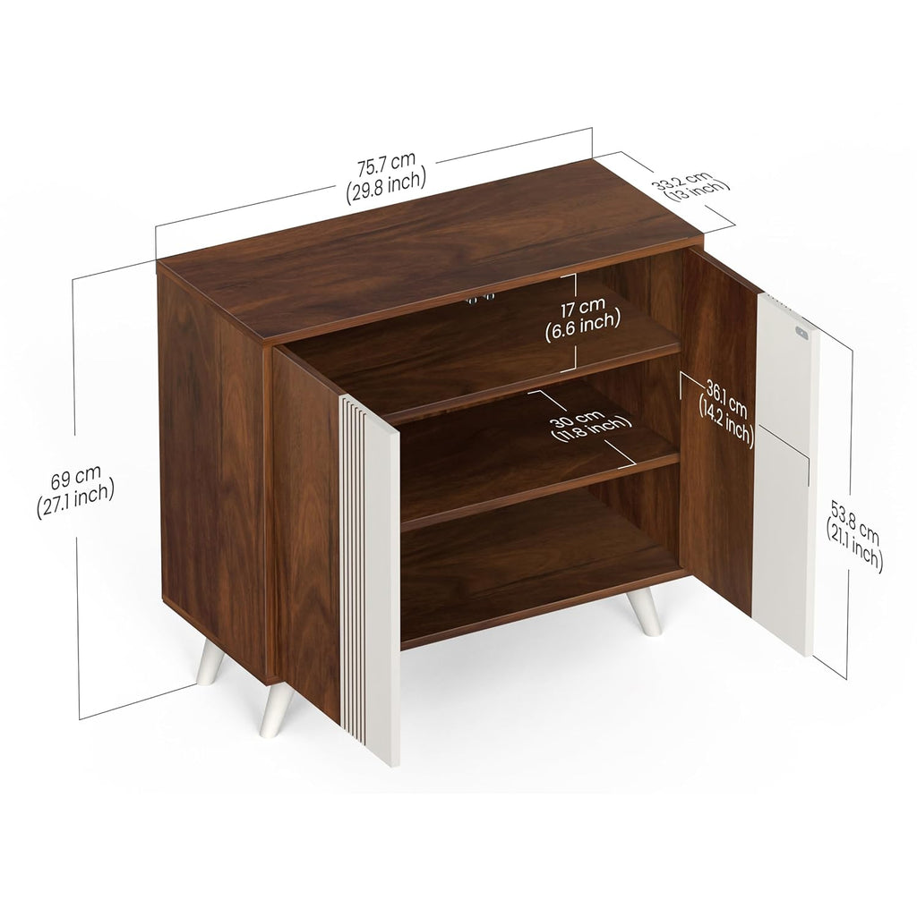 Sylvia Shoe Rack Engineered Wood Stylish Rack