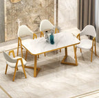 Marble Top 7D Dining Set