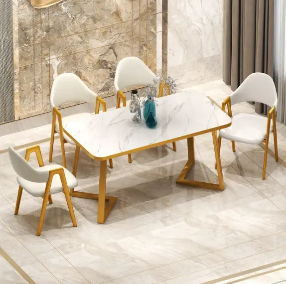 Marble Top 7D Dining Set