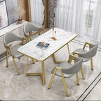 Marble Top 7D Dining Set