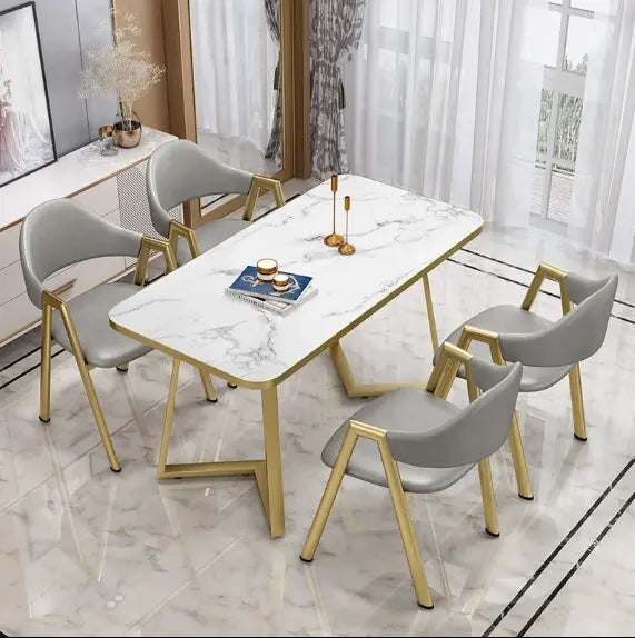 Marble Top 7D Dining Set