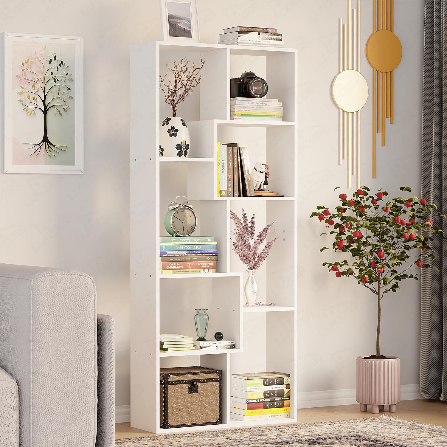 Alpine 8-Shelf Modern