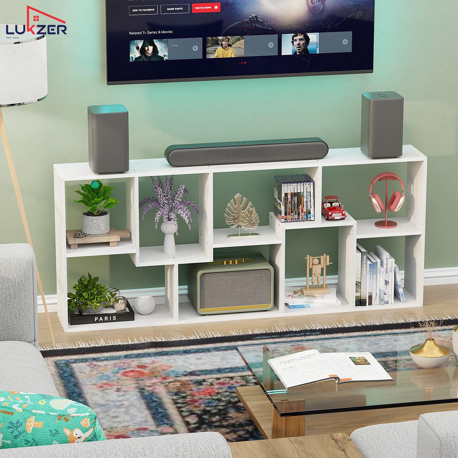 Alpine 8-Shelf Modern