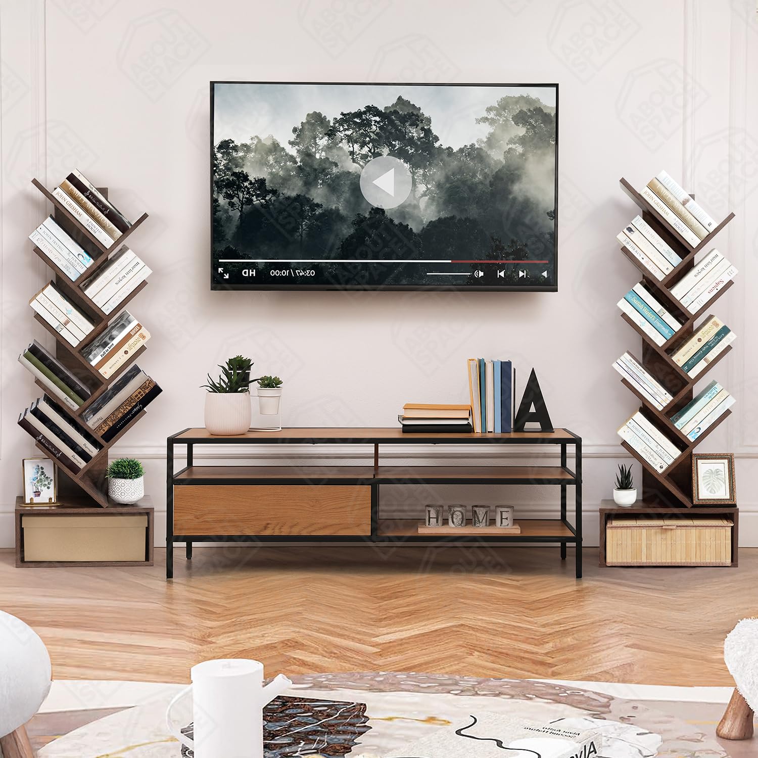 Tree Shaped Book Shelf for Study Room