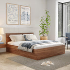 Arthur Wooden Double Bed With Storage Bed