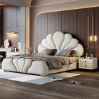 Royal Crest Upholstered Wooden Bed
