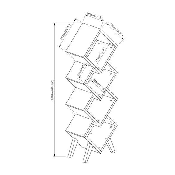 Rahab Corner Bookcase