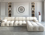 Curved L- Shap Sectional Sofa