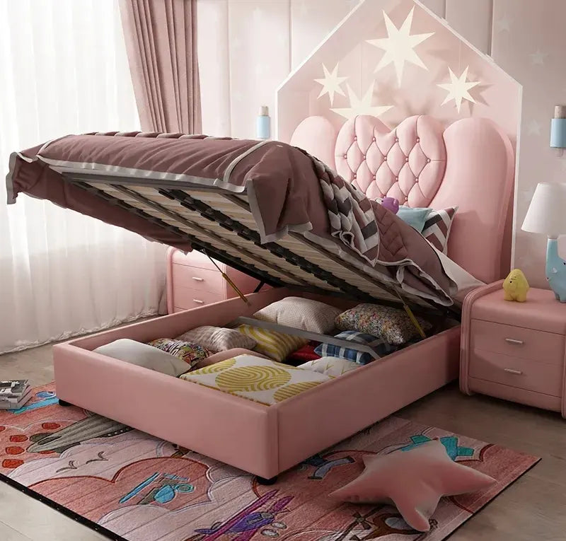 Gold Princess Bed Upholstered