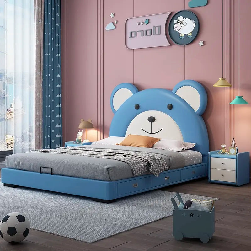 Bow Ribbon Kids Upholstered Baby Beds