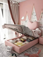 Bow Ribbon Kids Upholstered Baby Beds