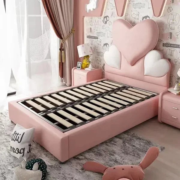Bow Ribbon Kids Upholstered Baby Beds
