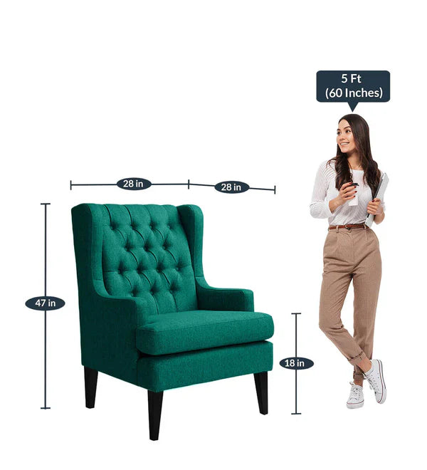 Royal Luxury High Back Chair with Ottoman