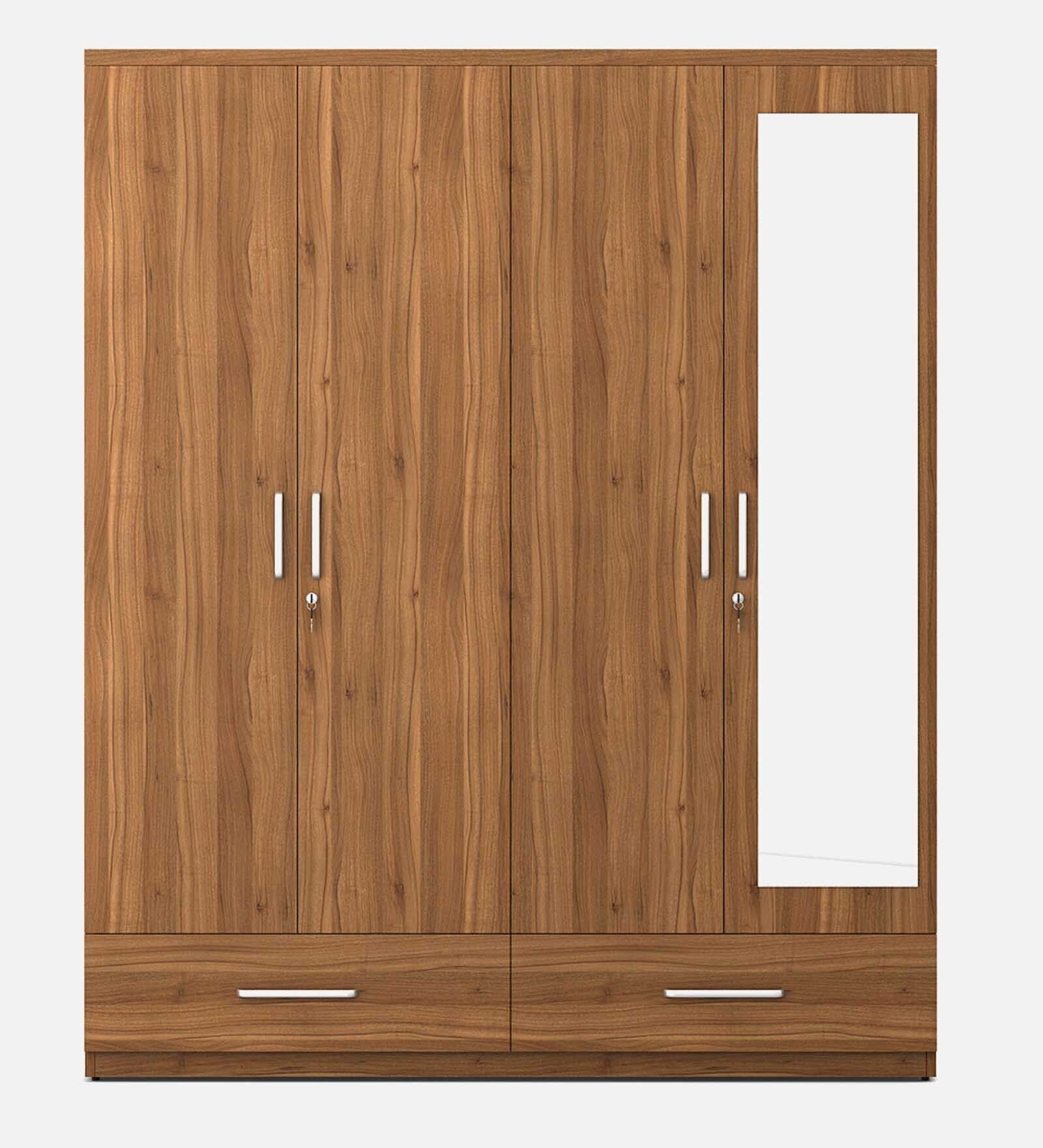 Kosmo Linden 4 Door Wardrobe With Mirror