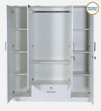 Kenzou 4 Door Wardrobe With Mirror & Drawer