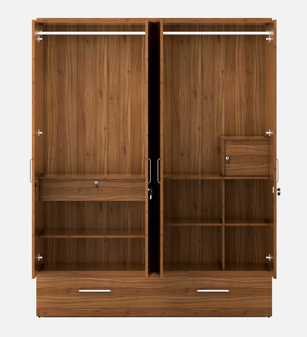 Kosmo Linden 4 Door Wardrobe With Mirror