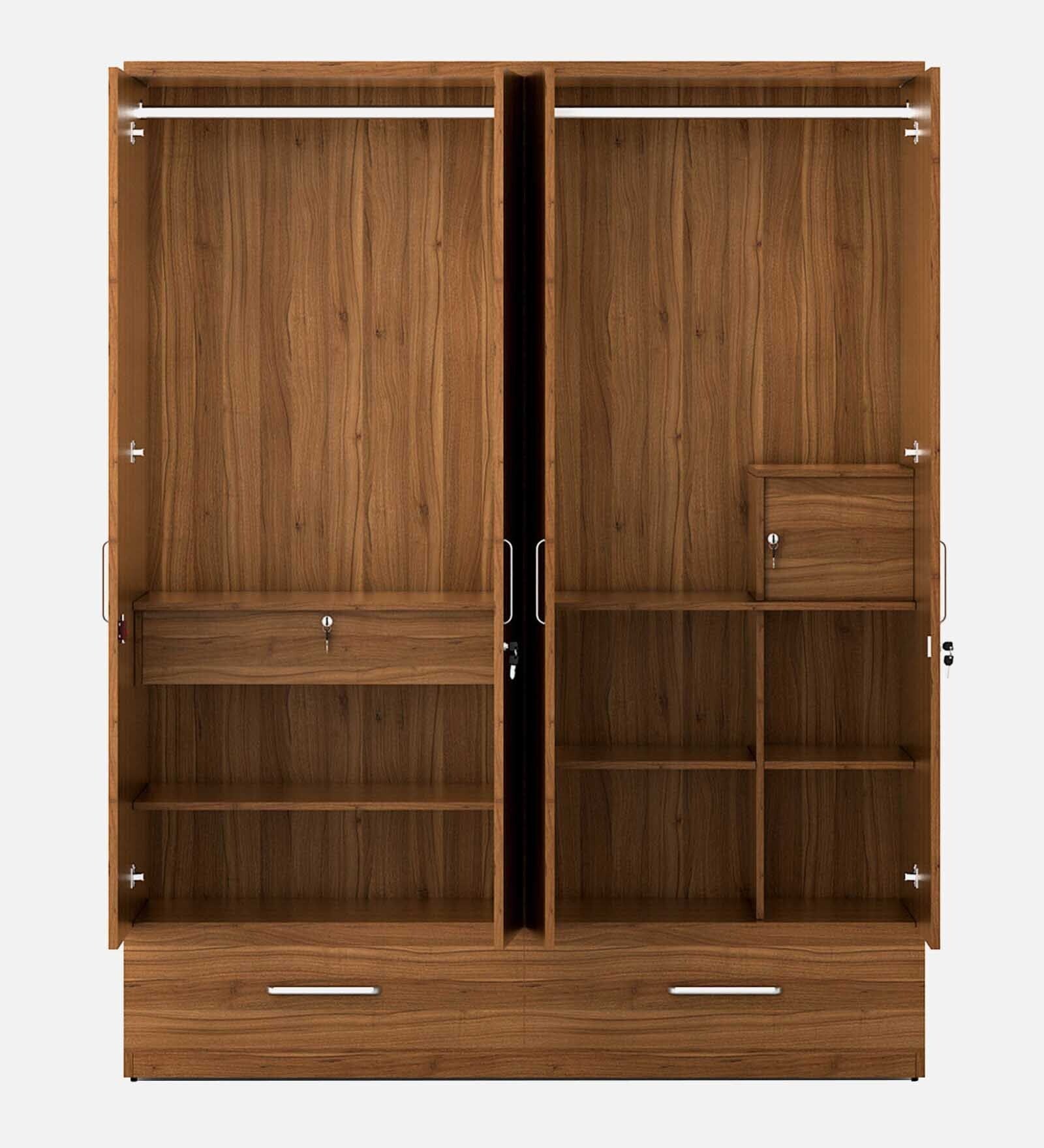 Kosmo Linden 4 Door Wardrobe With Mirror