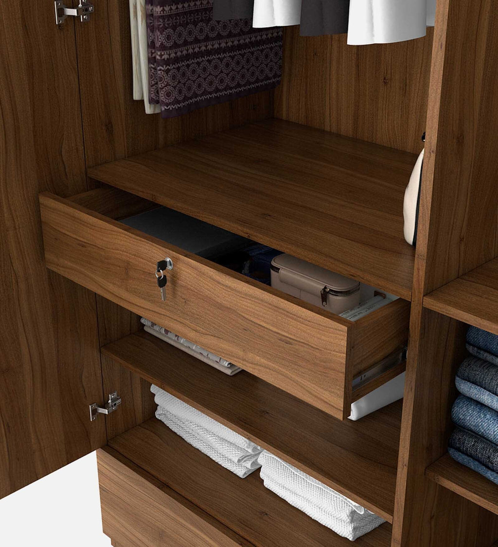 Kosmo Linden 4 Door Wardrobe With Mirror