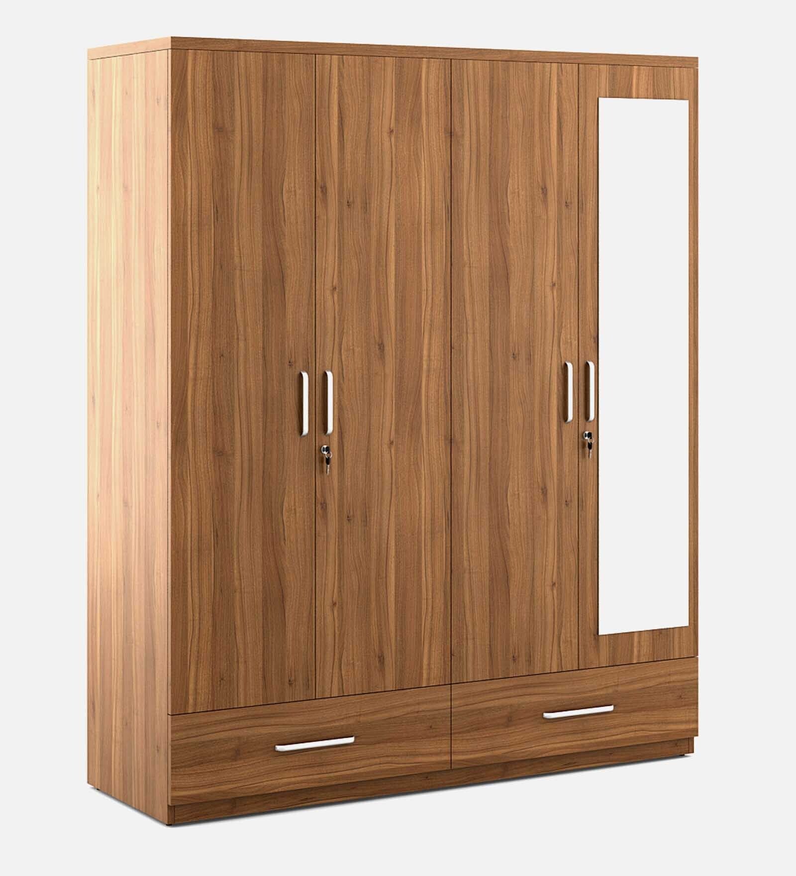 Kosmo Linden 4 Door Wardrobe With Mirror