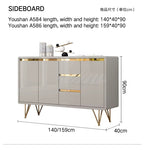 Luxury Buffet Cabinet Display Stand Dining Room Sideboards Mdf+marble+solid Wood Luxury Modern Acceptable 159*40*90 PANEL,PANEL
