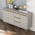 Luxury Buffet Cabinet Display Stand Dining Room Sideboards Mdf+marble+solid Wood Luxury Modern Acceptable 159*40*90 PANEL,PANEL