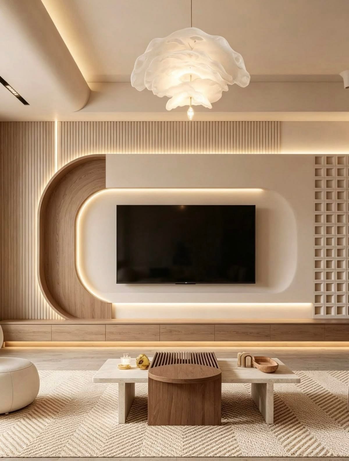 Knox Wall Panel TV unit with Profile lights