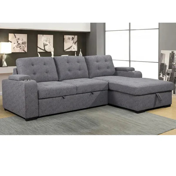Neo L-Shape Sofa Cum Bed with Storage
