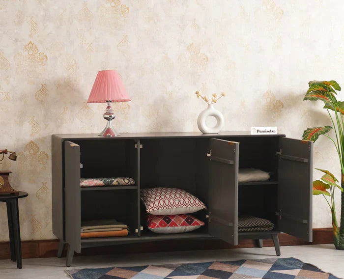 Luxury Buffet Cabinet Display Stand Dining Room Sideboards Marble Solid Wood