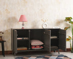 Luxury Buffet Cabinet Display Stand Dining Room Sideboards Marble Solid Wood