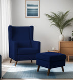 Royal Luxury High Back Chair with Ottoman