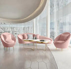 Modern Curved Sectional Sofa Set